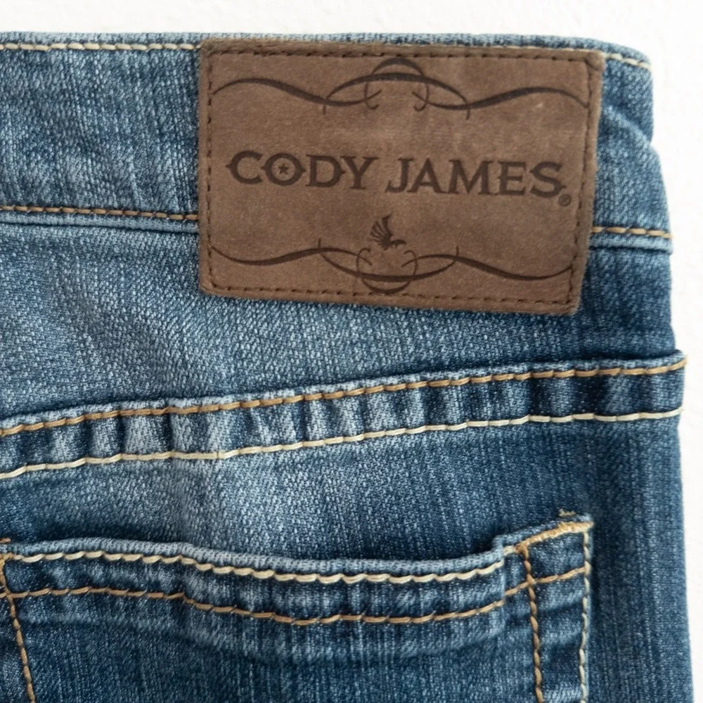 Cody James Jeans Women 30 x 32 Blue Wide Leg Western Bootcut Denim Ranch Cowgirl